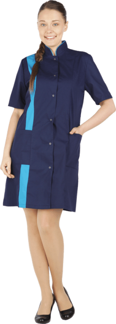 Халат ДИАНА, т.синий-голубой